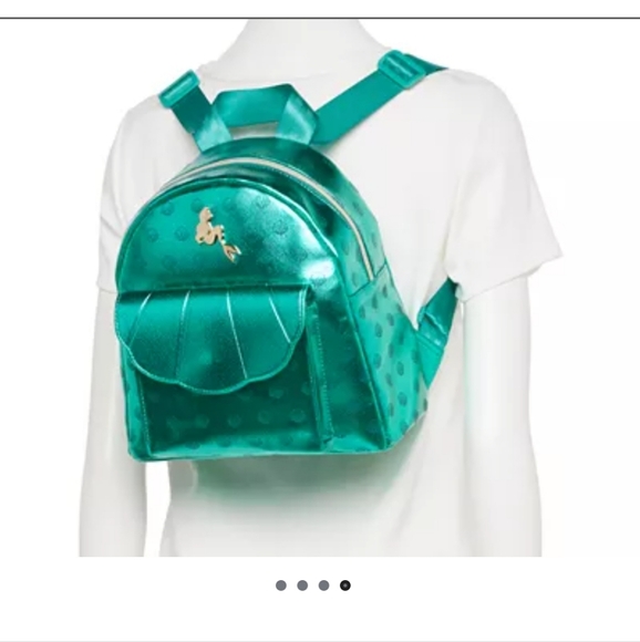 Disney's The Little Mermaid Ariel Mini Backpack with Shell Emboss - Picture 12 of 12